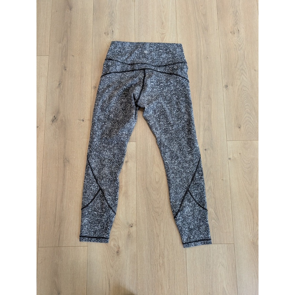 Lululemon In‎ Movement High Rise Tight 25" Leggings Diffuse Starlight Black 8